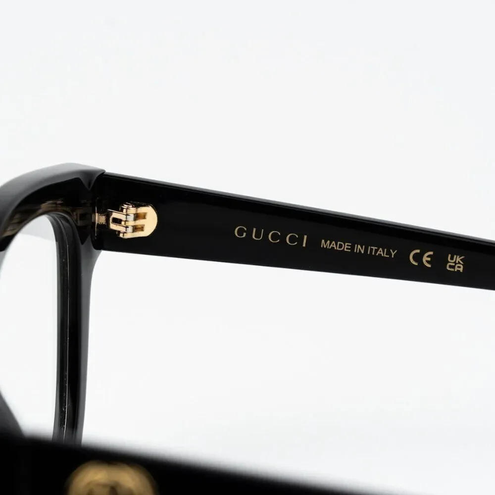Gucci Men Eyeglasses Black Square GG1258O 004 BRAND NEW